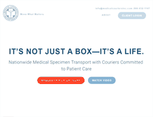 Tablet Screenshot of medicalcouriers.com